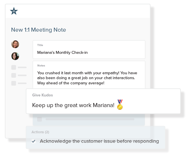screenshot of Medallia Agent Connect